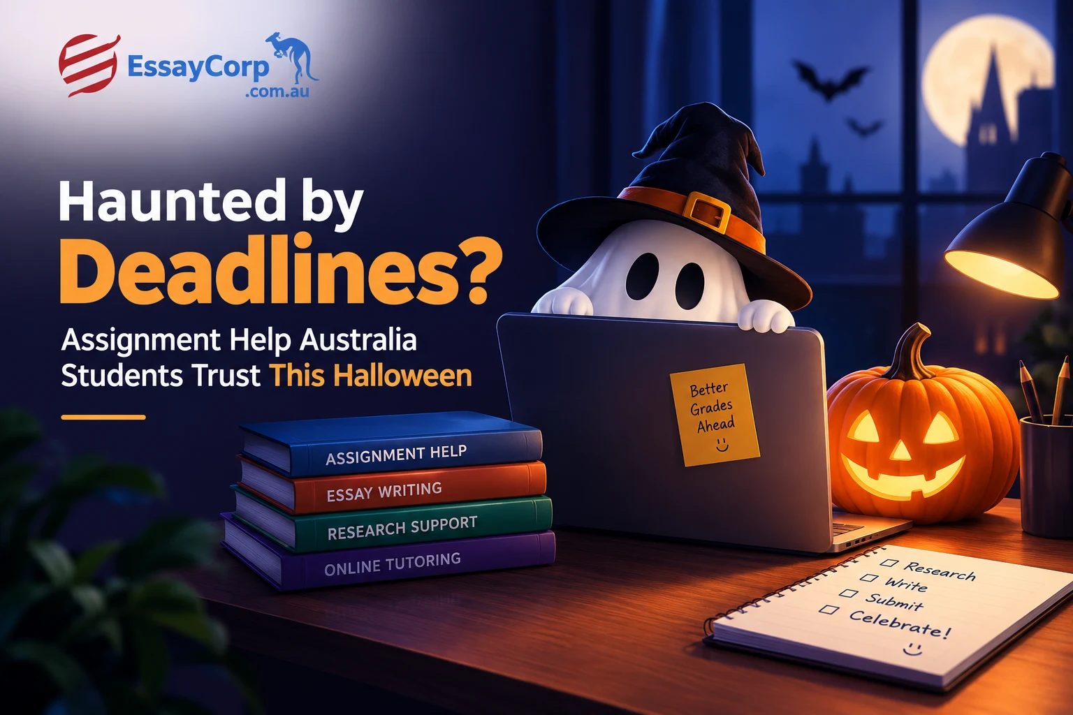 Haunted by Deadlines? Assignment Help Australia Students Trust This Halloween